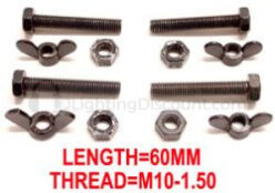 M10-1.50  Universal Bolt & Nut 4 Pack Z-UBNA