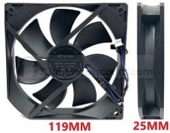 Cable Length 2 1/2 Inch DFH1225B Dc12V 0