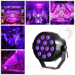 U`King® 12LEDs UV Violet Color DMX Sound Control Par Stage Lighting for Disco Party Club KTV Christmas