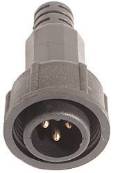 Sixpar 100Ip - Male Waterproof DMX End Cap  6120600012