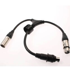 Power+Data Adapter XLR5+Tripi-XLR4 0,25m