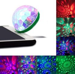 For IPhone Mini Disco Light Portable home party light DC 5V Disco Ball Dance Friends Party Mini Super Light Drop Shipping