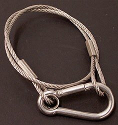 Vizi Roller Beam 2R - Safety Cable 60Lb Rating 24 Inch SCABLE 60