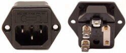 Ac Socket & Fuse Holder Assembly Z-500/COM