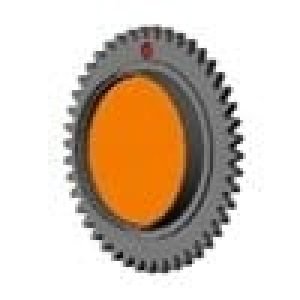 MAC 700 Profile - Gobo, Fused Red/Yellow, D27.8, tex. glass, glued in holder 62325097