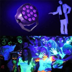 Alternative view of U`King® 12LEDs UV Violet Color DMX Sound Control Par Stage Lighting for Disco Party Club KTV Christmas